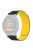 For Garmin Forerunner 220 / 230 / 235 / 735XT / 620 / 630 Silicone Strap Magnetic Smartwatch Bands - Black+Yellow