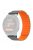 For Garmin Forerunner 220 / 230 / 235 / 735XT / 620 / 630 Silicone Strap Magnetic Smartwatch Bands - Gray+Orange