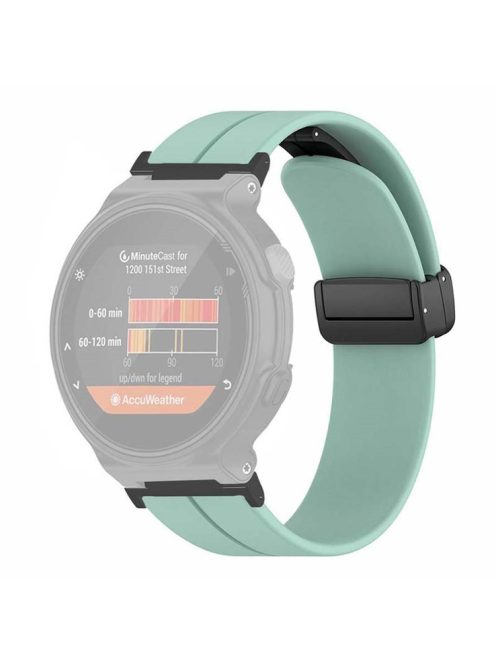 For Garmin Forerunner 220 / 230 / 235 / 735XT / 620 / 630 Watch Strap Magnetic Buckle Silicone Strap - Mint Green