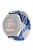 For Garmin Forerunner 220 / 230 / 235 / 735XT / 620 / 630 Watch Strap Stretchy Braided Nylon Band - Blue+White