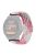 For Garmin Forerunner 220 / 230 / 235 / 735XT / 620 / 630 Watch Strap Stretchy Braided Nylon Band - Pink+White