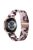 For Garmin Forerunner 245 / 245 Music Fashion D-Shape Resin Strap Bracelet Watchband - Pink+Black