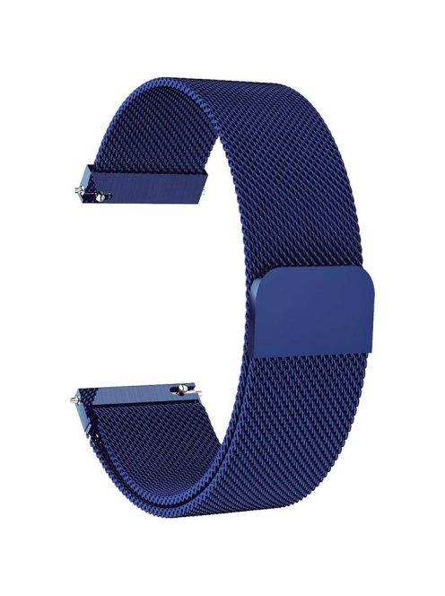 For Garmin Forerunner 245/Forerunner 645 Stainless Steel Magnetic Anti-sweat Milanese Mesh Wrist Strap Smart Watch Band (20mm) - Blue