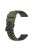 For Garmin Forerunner 255 / 745 Universal 22mm Bi-color Soft Silicone Watch Band Big Hole Design Watch Strap - Army Green / Black