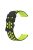 For Garmin Forerunner 255 / 745 Universal 22mm Bi-color Soft Silicone Watch Band Big Hole Design Watch Strap - Black / Green