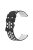 For Garmin Forerunner 255 / 745 Universal 22mm Bi-color Soft Silicone Watch Band Big Hole Design Watch Strap - Black / White