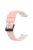 For Garmin Forerunner 255 / 745 Universal 22mm Bi-color Soft Silicone Watch Band Big Hole Design Watch Strap - Pink / White