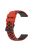 For Garmin Forerunner 255 / 745 Universal 22mm Bi-color Soft Silicone Watch Band Big Hole Design Watch Strap - Red / Black