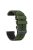 For Garmin Forerunner 255 / 745 Universal 22mm Bi-color Soft Silicone Watch Band Dual Color Watch Strap - Army Green / Black