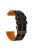 For Garmin Forerunner 255 / 745 Universal 22mm Bi-color Soft Silicone Watch Band Dual Color Watch Strap - Black / Orange