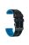 For Garmin Forerunner 255 / 745 Universal 22mm Bi-color Soft Silicone Watch Band Dual Color Watch Strap - Black / Sky Blue