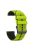 For Garmin Forerunner 255 / 745 Universal 22mm Bi-color Soft Silicone Watch Band Dual Color Watch Strap - Lime / Black