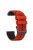 For Garmin Forerunner 255 / 745 Universal 22mm Bi-color Soft Silicone Watch Band Dual Color Watch Strap - Red / Black