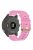 For Garmin Forerunner 255 / Venu 2 / Samsung Galaxy Watch3 45mm Watch Strap with Buckle Nylon Watch Band Universal 22mm Quick Release Watchband - Pink