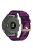 For Garmin Forerunner 255 / Venu 2 / Samsung Galaxy Watch3 45mm Watch Strap with Buckle Nylon Watch Band Universal 22mm Quick Release Watchband - Purple Stripe