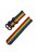 For Garmin Forerunner 255S / Venu 2S / Xiaomi Mi Watch Replacement Strap 18mm Nylon Watch Band with Round Buckle - Rainbow