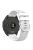 For Garmin Forerunner 256S Silicone Watch Strap 18mm Cross Stripe Replacement Strap - White