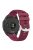 For Garmin Forerunner 256S Silicone Watch Strap 18mm Cross Stripe Replacement Strap - Wine Red