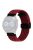 For Garmin Forerunner 265 / 255 / Vivoactive 4 / Venu 2 Nylon Watch Strap 22mm Replacement Watchband with Folding Buckle - Black / Red