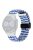 For Garmin Forerunner 265 / 255 / Vivoactive 4 / Venu 2 Nylon Watch Strap 22mm Replacement Watchband with Folding Buckle - Blue / White