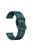 For Garmin Forerunner 265 / 255 / Vivoactive 4 / Venu 2 Silicone Watch Strap 22mm Watch Band with Square Buckle - Blackish Green