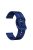 For Garmin Forerunner 265 / 255 / Vivoactive 4 / Venu 2 Silicone Watch Strap 22mm Watch Band with Square Buckle - Midnight Blue