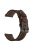 For Garmin Forerunner 265 / 255 22mm Stitching Watch Strap Genuine Cow Leather Watchband - Coffee