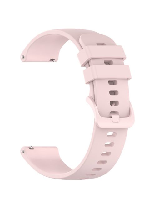 For Garmin Forerunner 265 / Forerunner 255 Silicone Watch Band 22mm Quick Release Replacement Strap - Rose Pink