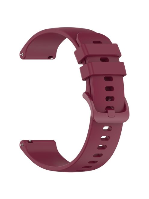 For Garmin Forerunner 265 / Forerunner 255 Silicone Watch Band 22mm Quick Release Replacement Strap - Wine Red