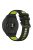 For Garmin Forerunner 265 Dual-Color Silicone Watch Strap Anti-Wear Smart Band Strap - Black / Lime