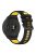 For Garmin Forerunner 265 Dual-Color Silicone Watch Strap Anti-Wear Smart Band Strap - Black / Yellow