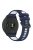 For Garmin Forerunner 265 Dual-Color Silicone Watch Strap Anti-Wear Smart Band Strap - Midnight Blue / White