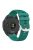 For Garmin Forerunner 265 Silicone Watch Band 22mm Cross Stripe Soft Sport Replacement Watch Strap - Dark Green