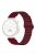 For Garmin Forerunner 265S / 255S / Venu 2S Silicone Watch Band 18mm Magnetic Wrist Strap - Wine Red