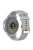 For Garmin Forerunner 265S / 255S / Venu 2S Silicone Watch Band 18mm Texture Replacement Watch Strap - Grey