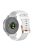 For Garmin Forerunner 265S / 255S / Venu 2S Silicone Watch Band 18mm Texture Replacement Watch Strap - White