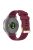 For Garmin Forerunner 265S / 255S / Venu 2S Silicone Watch Band 18mm Texture Replacement Watch Strap - Wine Red