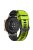 For Garmin Forerunner 265S / 255S / Venu 2S Silicone Watch Strap 18mm Dual Color Replacement Watchband - Lime / Black