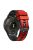 For Garmin Forerunner 265S / 255S / Venu 2S Silicone Watch Strap 18mm Dual Color Replacement Watchband - Red / Black