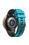 For Garmin Forerunner 265S / 255S / Venu 2S Silicone Watch Strap 18mm Dual Color Replacement Watchband - Sky Blue / Black