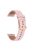 For Garmin Forerunner 265S / 255S / Venu 2S Watch Band 18mm Genuine Cow Leather Wrist Strap, Rose Gold Buckle - Pink