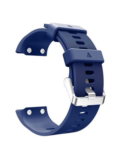 For Garmin Forerunner 35 Silicone Watch Band Pin Buckle Wrist Strap - Dark Blue