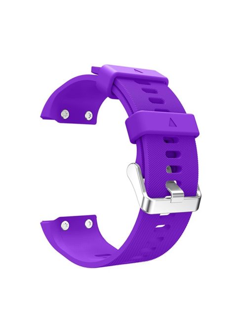 For Garmin Forerunner 35 Silicone Watch Band Pin Buckle Wrist Strap - Purple