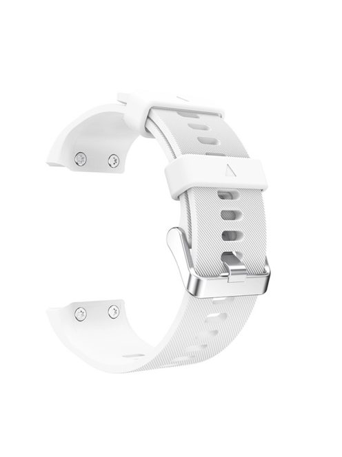 For Garmin Forerunner 35 Silicone Watch Band Pin Buckle Wrist Strap - White