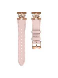   For Garmin Forerunner 645 / 645 Music Watch Band with Rose Gold Buckle Stylish Replace Strap - Pink