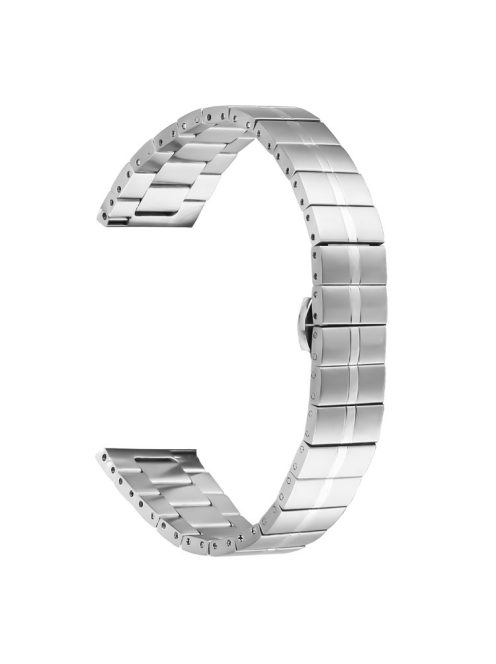 For Garmin Forerunner 645 / Forerunner 645 Music Stainless Steel Watch Strap Silver Wrist Bracelet Band