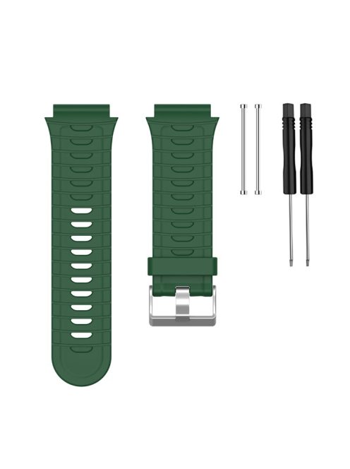 For Garmin Forerunner 920XT Watch Strap Silicone Band with Spring Bar and Screwdriver - Army Green