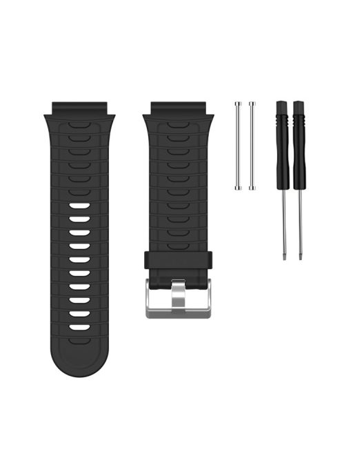 For Garmin Forerunner 920XT Watch Strap Silicone Band with Spring Bar and Screwdriver - Black