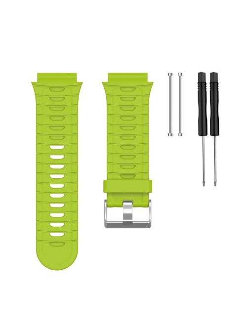 For Garmin Forerunner 920XT Watch Strap Silicone Band with Spring Bar and Screwdriver - Green