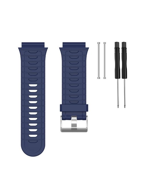 For Garmin Forerunner 920XT Watch Strap Silicone Band with Spring Bar and Screwdriver - Navy Blue